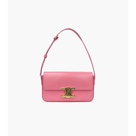 CELINE Pink Triope Shoulder Bag A-A25698 - Picture 1 of 12